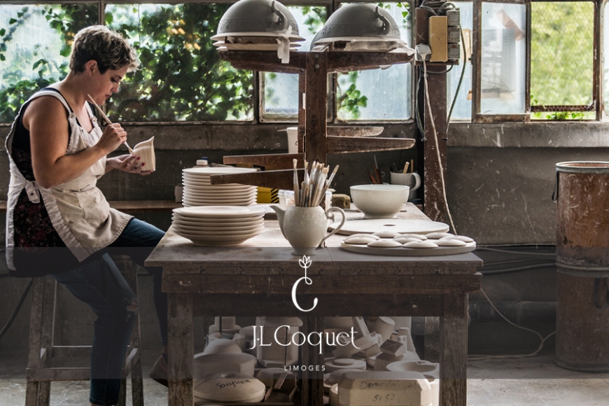 Limoges porcelain factory JL Coquet