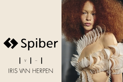 Iris van Herpen’s AW25 wedding dress | Spiber’s man-made protein.